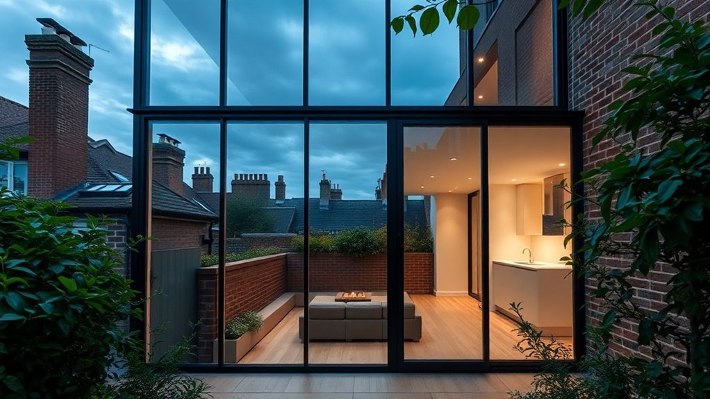 Glass Extension Walls Highbury